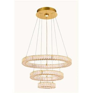 Gold chandelier, by Maple