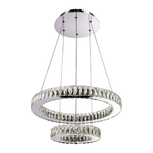 Chrome chandelier, by Maple