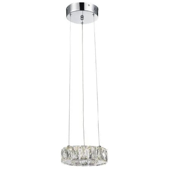 Chrome pendant light, by Maple, for kitchen island or dining