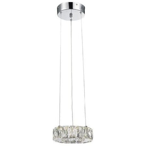 Chrome pendant light, by Maple, for kitchen island or dining