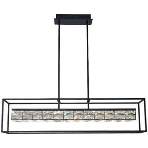 Sandy black island pendant, by Maple, for kitchen island or dining