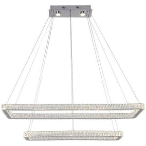 Chrome island pendant, by Maple, for kitchen island or dining