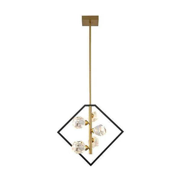 Gold+black chandelier, by Maple