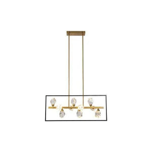 Gold+black island pendant, by Maple, for kitchen island or dining