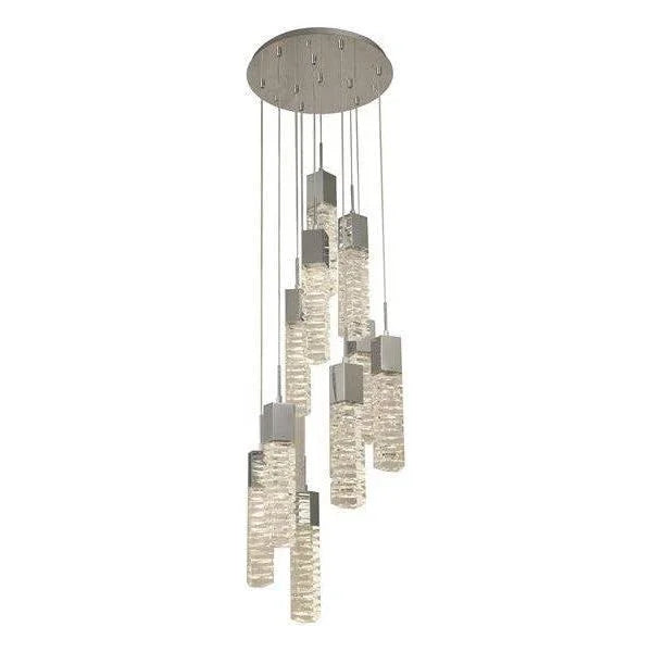 Chrome pendant light, by Maple, for kitchen island or dining