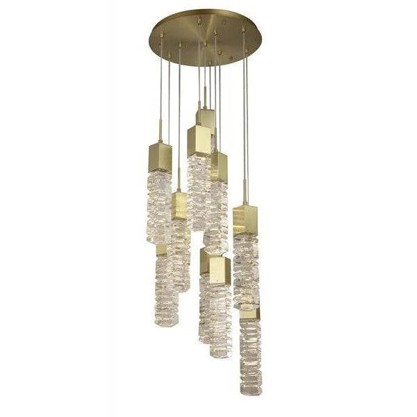 Gold pendant light, by Maple, for kitchen island or dining