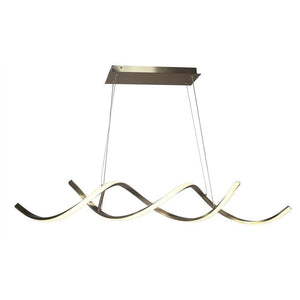Gold pendant light, by Maple, for kitchen island or dining