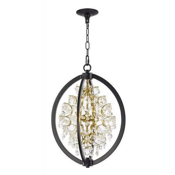 Black&gold+ crystal chandelier, by Maple