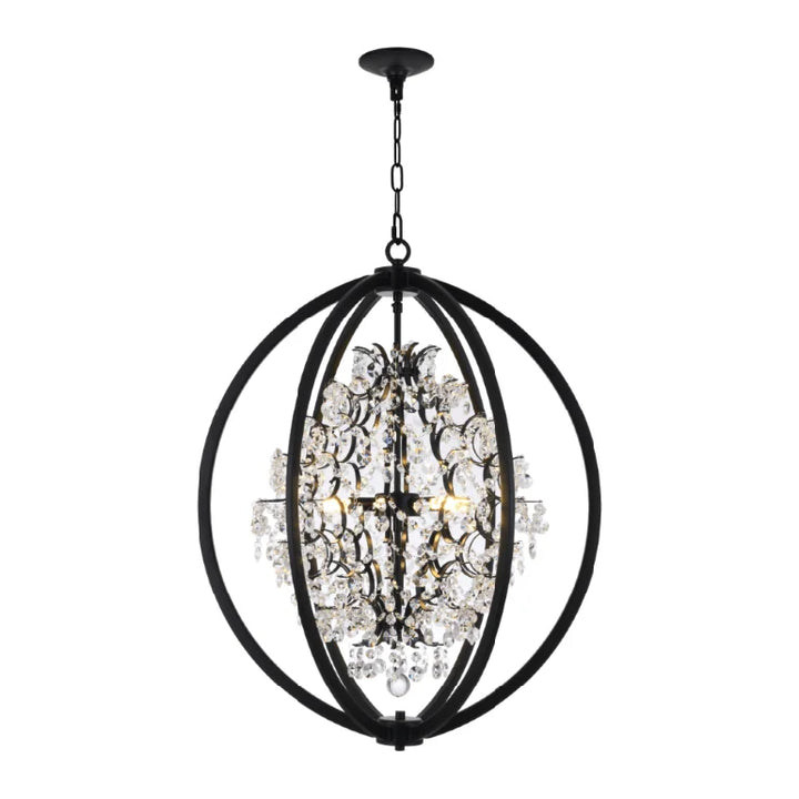 SML233102-BK – Sparkle Light – Chandeliers-Contemporary