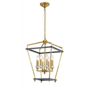 Mattblack+ stain brass + crysta pendant light, by Maple, for kitchen island or dining
