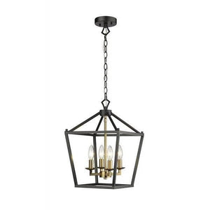 Black and gold pendant light, by Maple, for kitchen island or dining