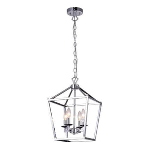 Chrome pendant light, by Maple, for kitchen island or dining