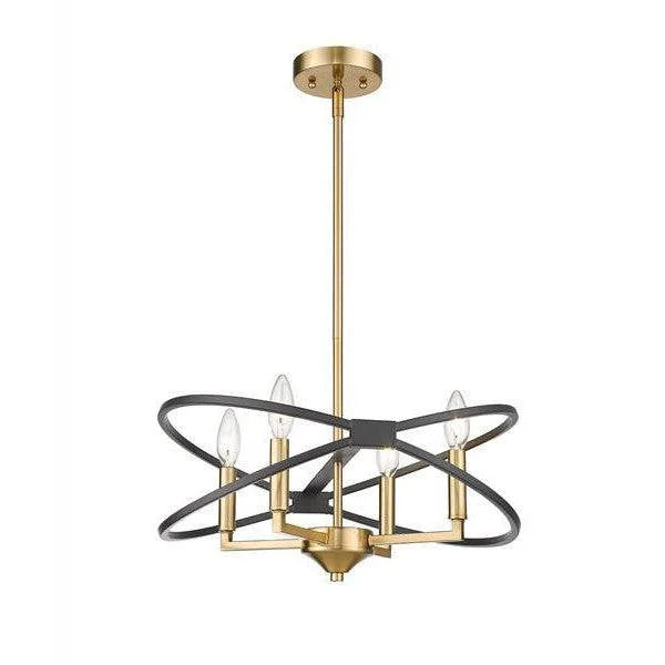 Black & gold pendant light, by Maple, for kitchen island or dining
