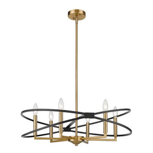 Black & gold pendant light, by Maple, for kitchen island or dining
