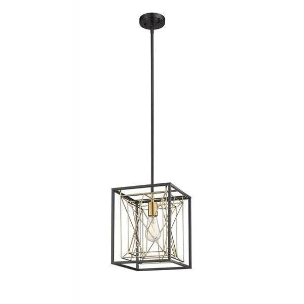 Black & gold pendant light, by Maple, for kitchen island or dining