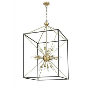 Black + gold pendant light, by Maple, for kitchen island or dining