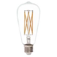 LED BULB, ST64/9W/1000 Lumen/120V/3000K/E26/Clear Glass/Dimmable/VO-FST64W9-26-30-D - Sparkle Light