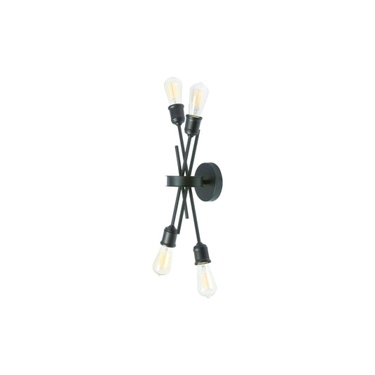 Black wall sconce, by Dainolite, for hallway or living room