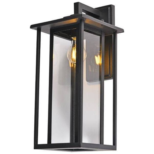 Sanded black wall sconce, by Maple, for hallway or living room