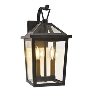 Black(blak+ gold holders) wall sconce, by Maple, for hallway or living room