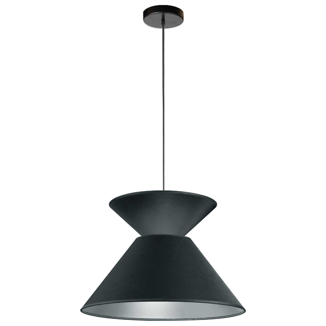 1 x E26 100Watt, Dimmable, Transitional Pendant, Black, Size: L18'' x W18'' x H11.5'', Dry Location, 3Lbs. - Sparkle Light