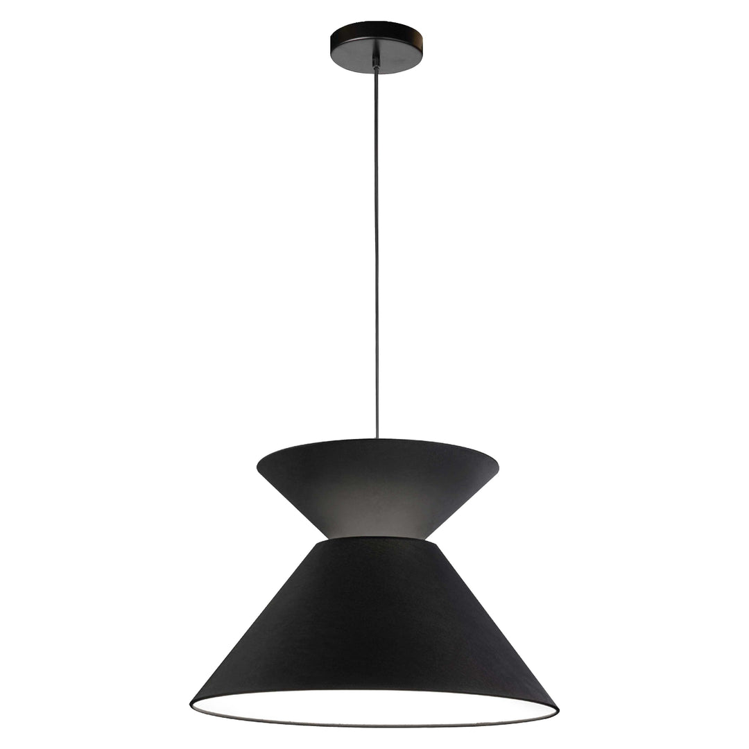 1 x E26 100Watt, Dimmable, Transitional Pendant, Black, Size: L18'' x W18'' x H11.5'', Dry Location, 3Lbs. - Sparkle Light