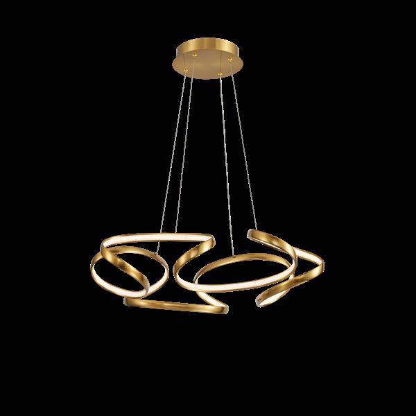 Gold pendant light, by Maple, for kitchen island or dining