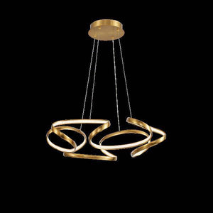 Gold pendant light, by Maple, for kitchen island or dining