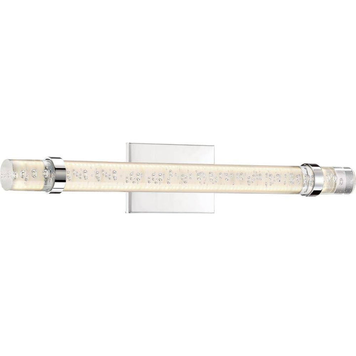 Polished chrome vanity light, by Quoizel, for bathroom