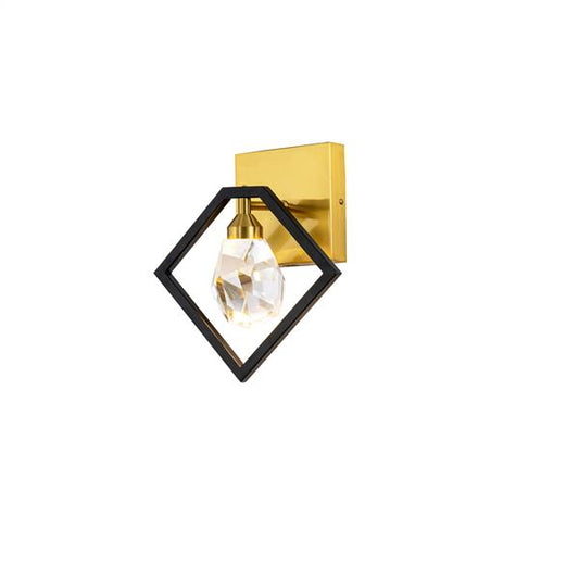 Gold+ black wall sconce, by Maple, for hallway or living room