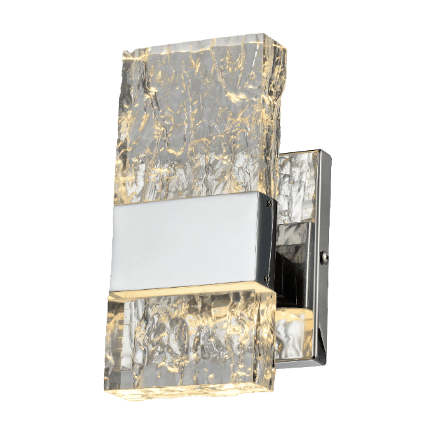 Chrome wall sconce, by Maple, for hallway or living room