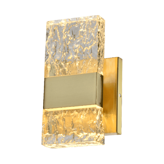 Gold wall sconce, by Maple, for hallway or living room