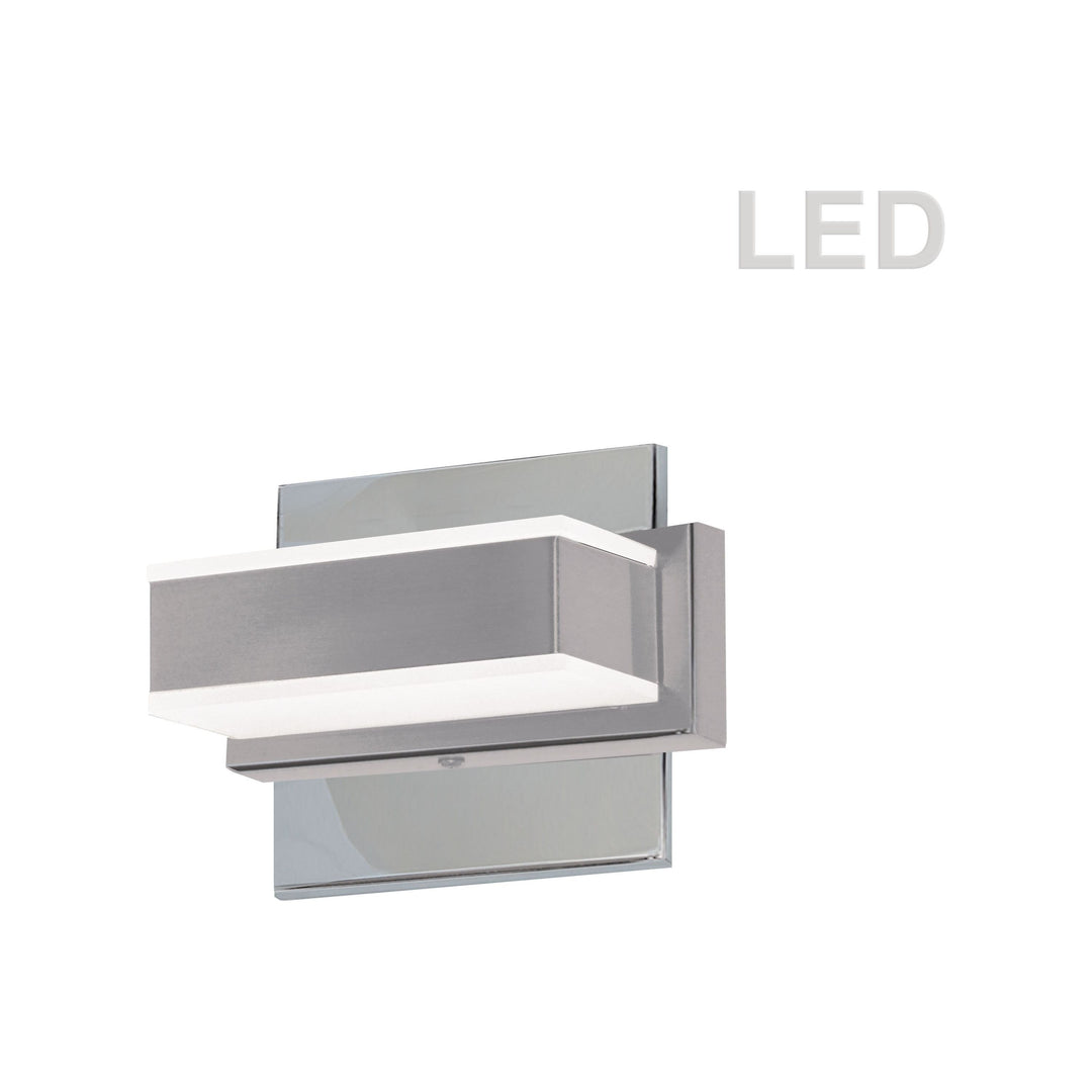 Wall Sconce - Polished Chrome - LED 3000K 5W 400Lm Dimmable - L6'' x W3'' x H4.75'' - Sparkle Light