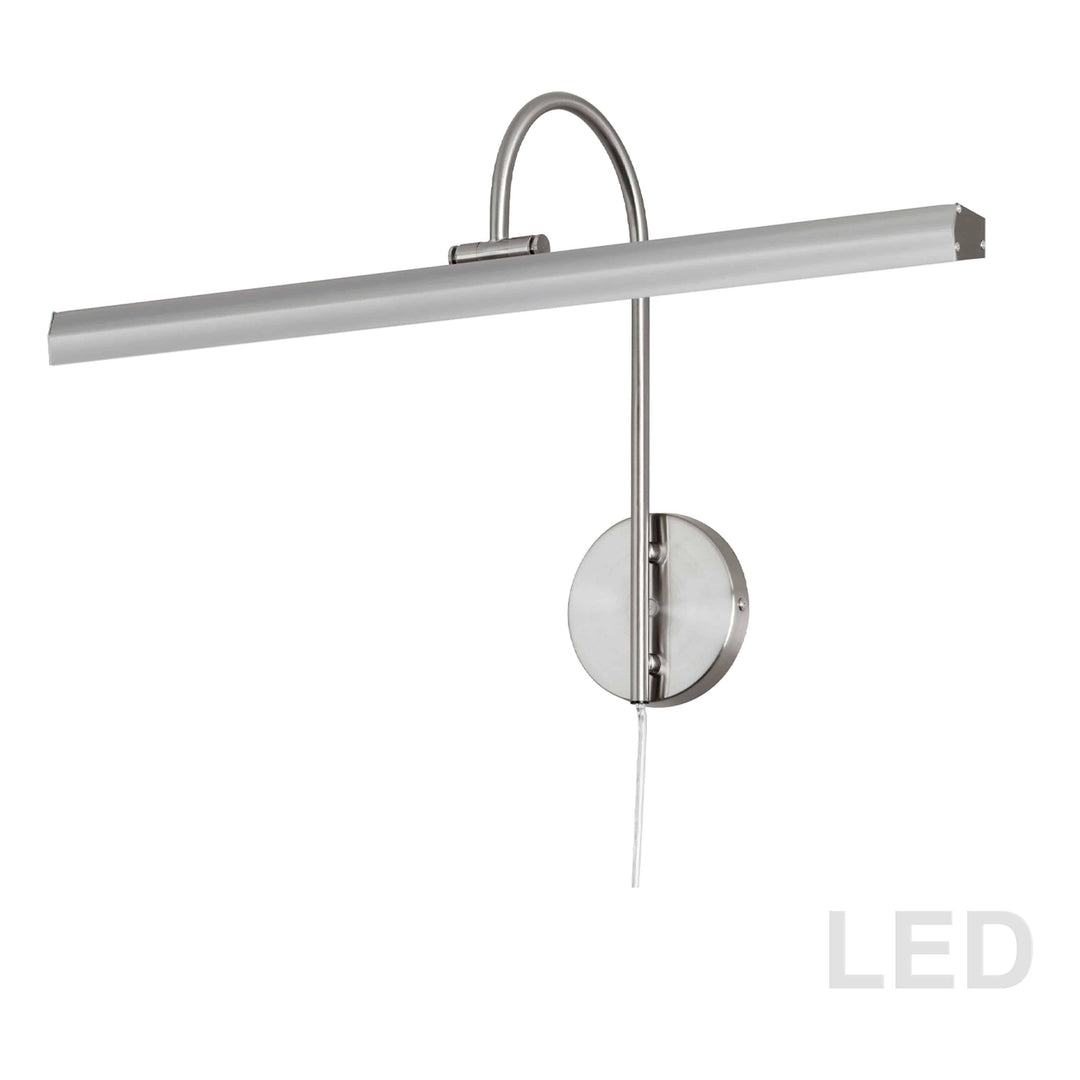 Picture fixture - Satin Chrome - LED 10W 3500K 648Lm Dimmable- L24.15' x W9.75'' x H14.5'' - Sparkle Light