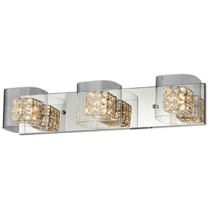 Chrome vanity light, by Maple, for bathroom