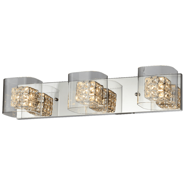 Chrome vanity light, by Maple, for bathroom