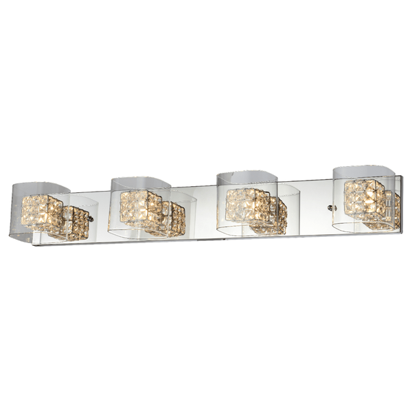 Chrome vanity light, by Maple, for bathroom