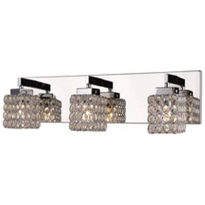 Chrome vanity light, by Maple, for bathroom