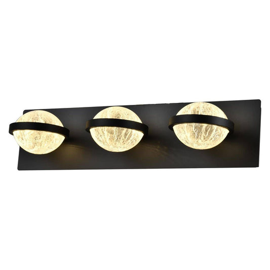 Black vanity light, by Maple, for bathroom
