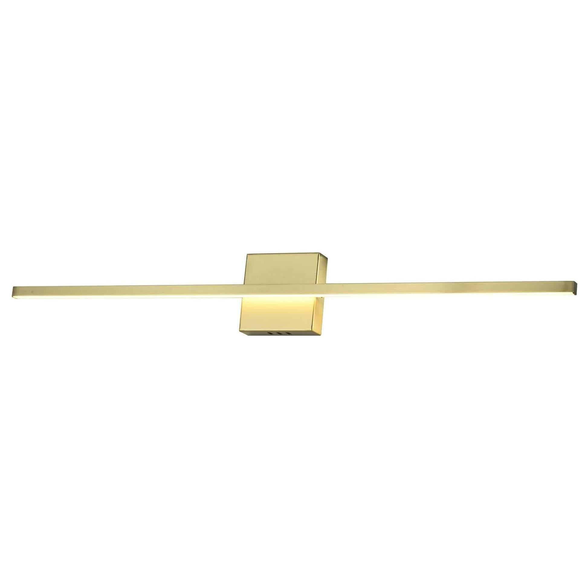 Gold finish wall sconce, by Maple, for hallway or living room